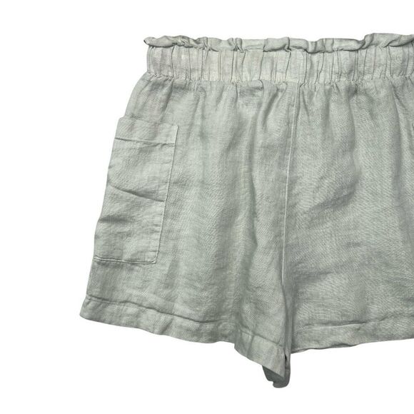 Cloth & Stone Linen Shorts Women's Size Small Mint Green Draw String Shorts - Picture 8 of 11